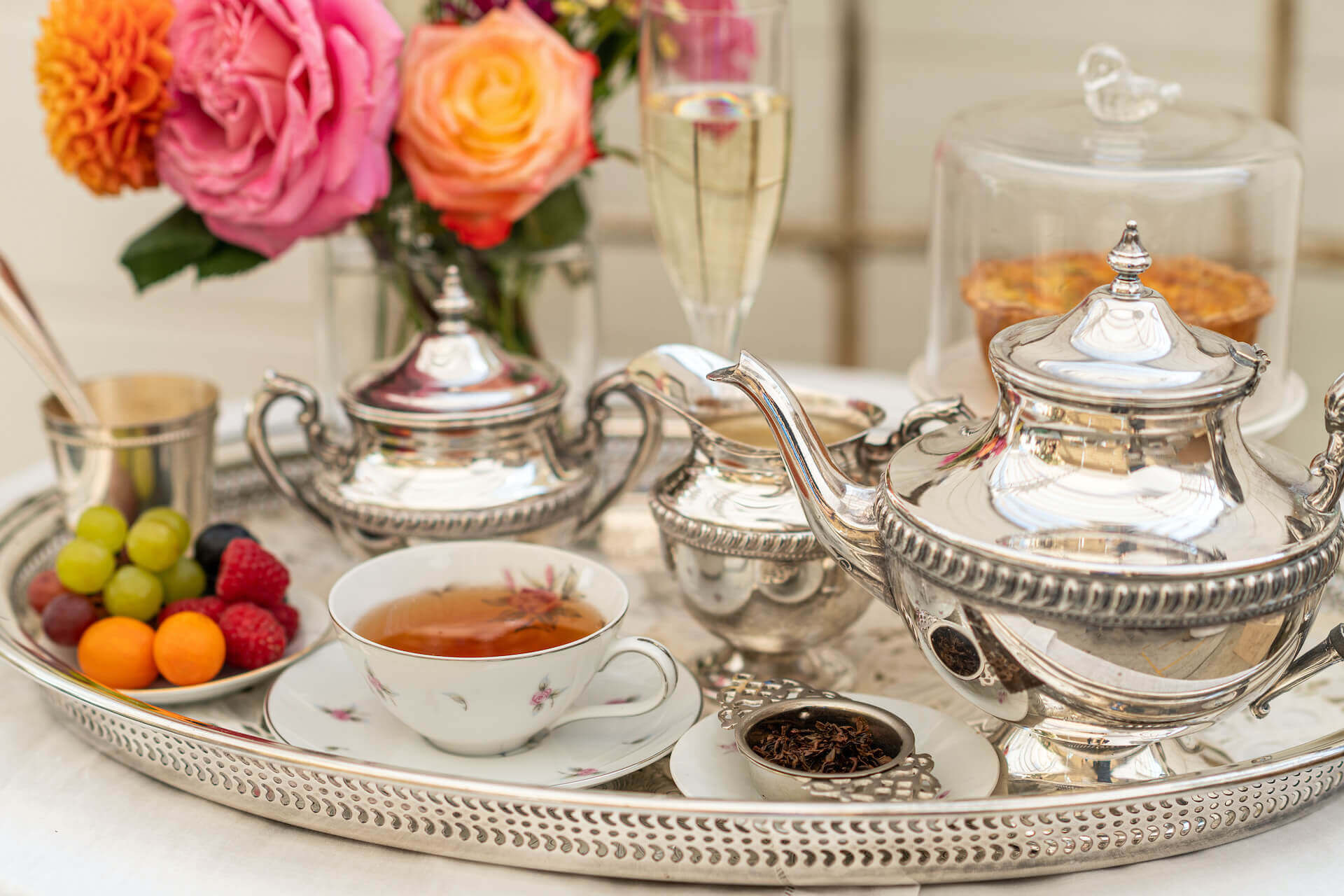 Elegant High Tea with Darjeeling and Champagne