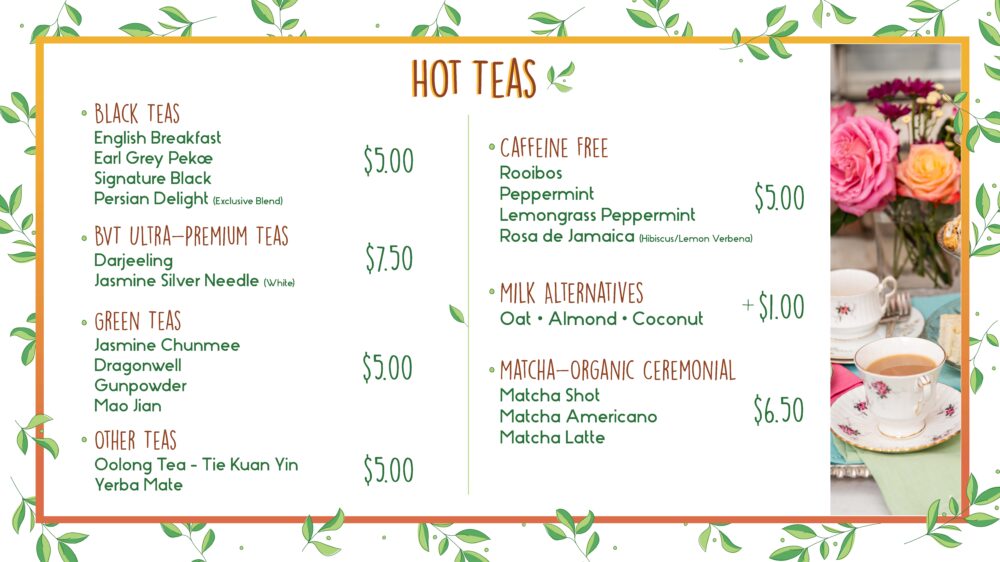 Menu – Buena Vida Tea